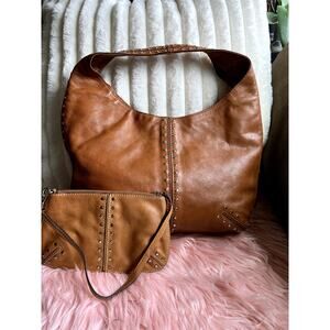 COPY - Michael Kors Studded Leather Hobo Bag & Matching Wristlet